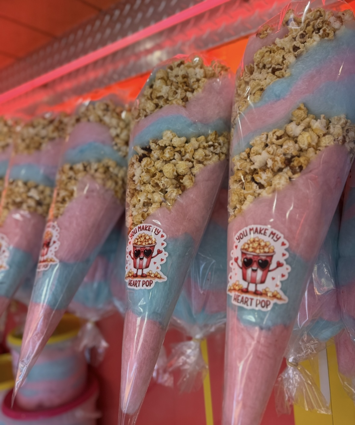 Verkoop van Suikerspin/Popcorn